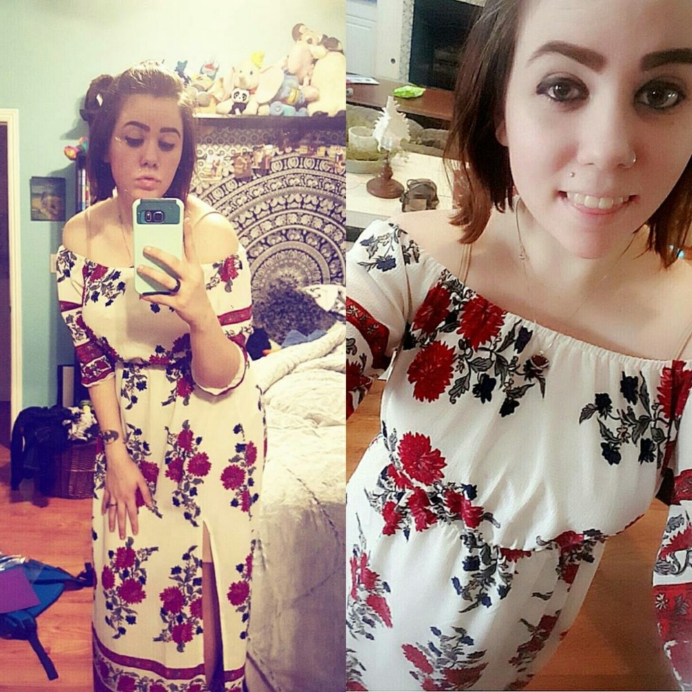 Long, Floral, Maxi Dress👗